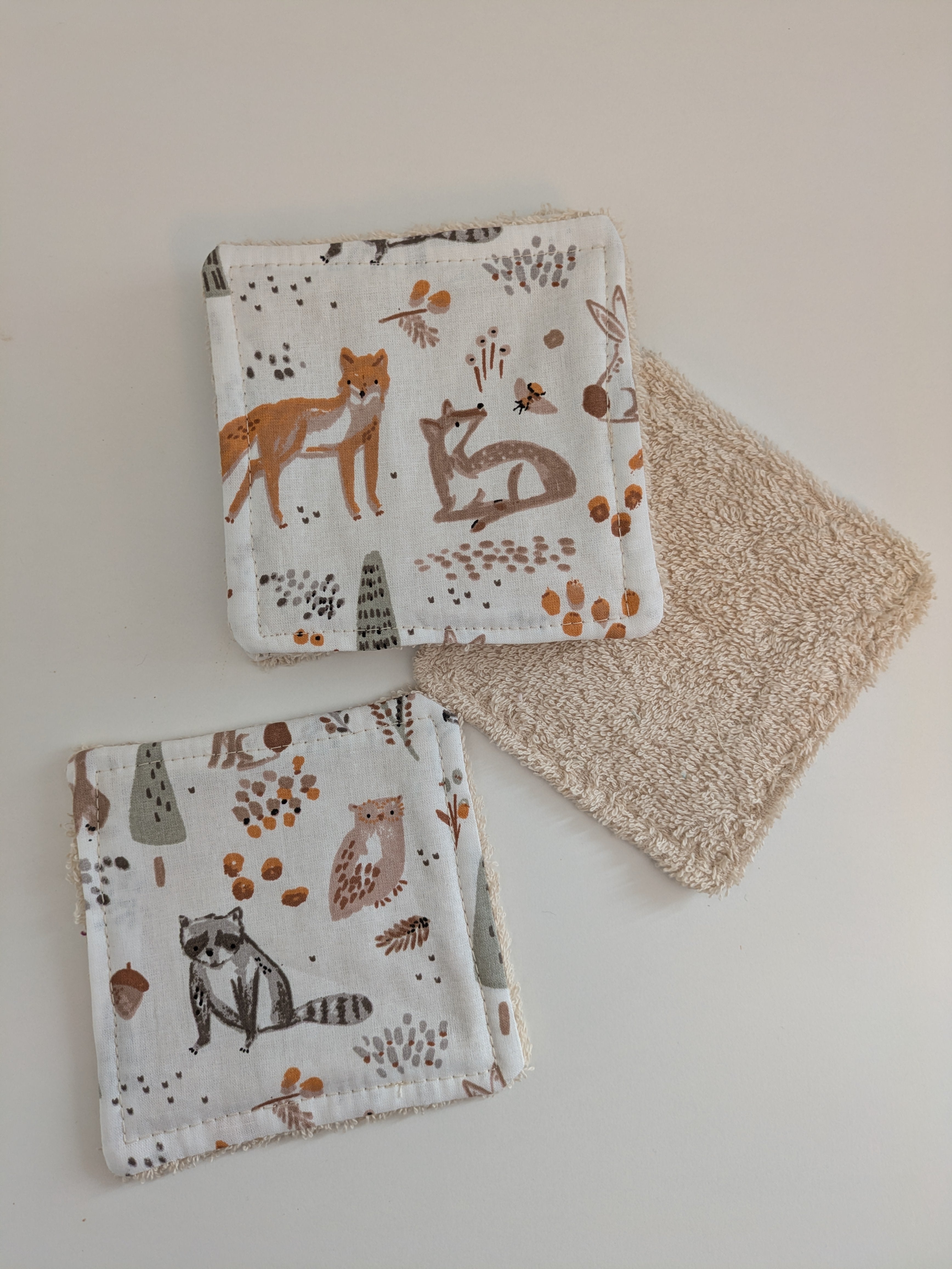 Lingettes lavables bébé – Lot de 6