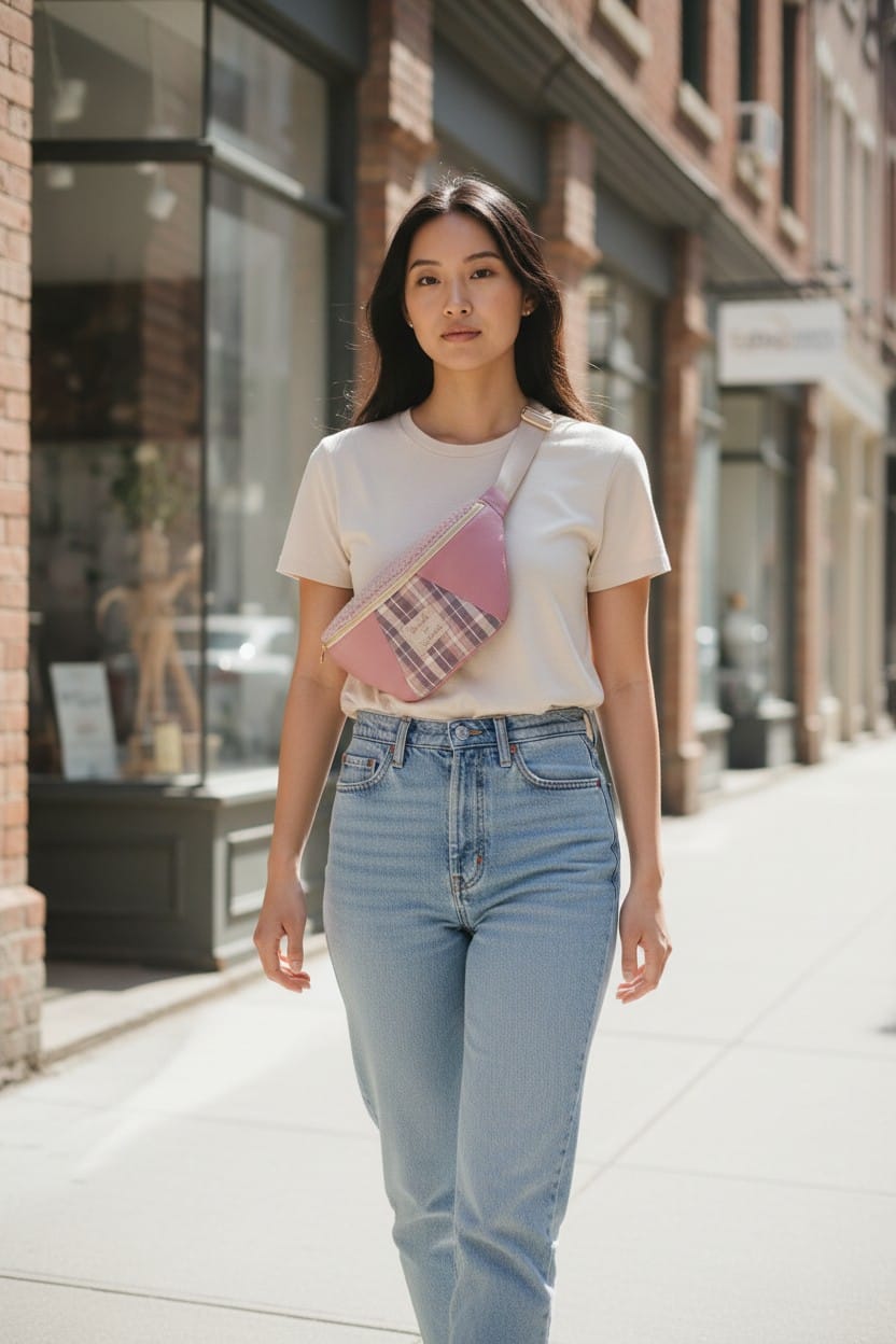 Sac banane personnalisable - Version triangle